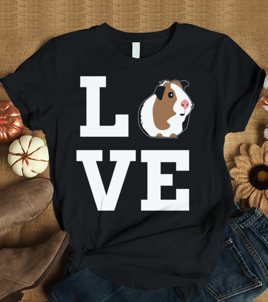 I Love Guinea Pigs LOVE Guinea Pig Fun T-Shirt