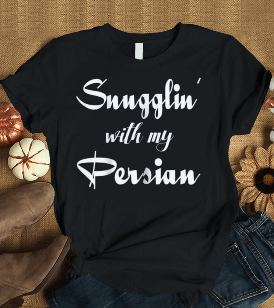 Snugglin' with My Persian Cat Mom Matching Persian T-Shirt