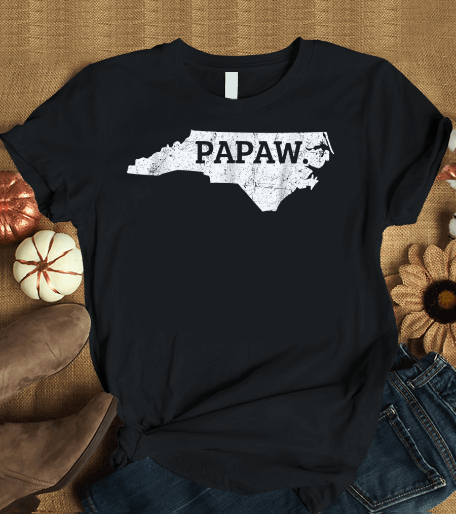 Papaw North Carolina Map T-Shirt