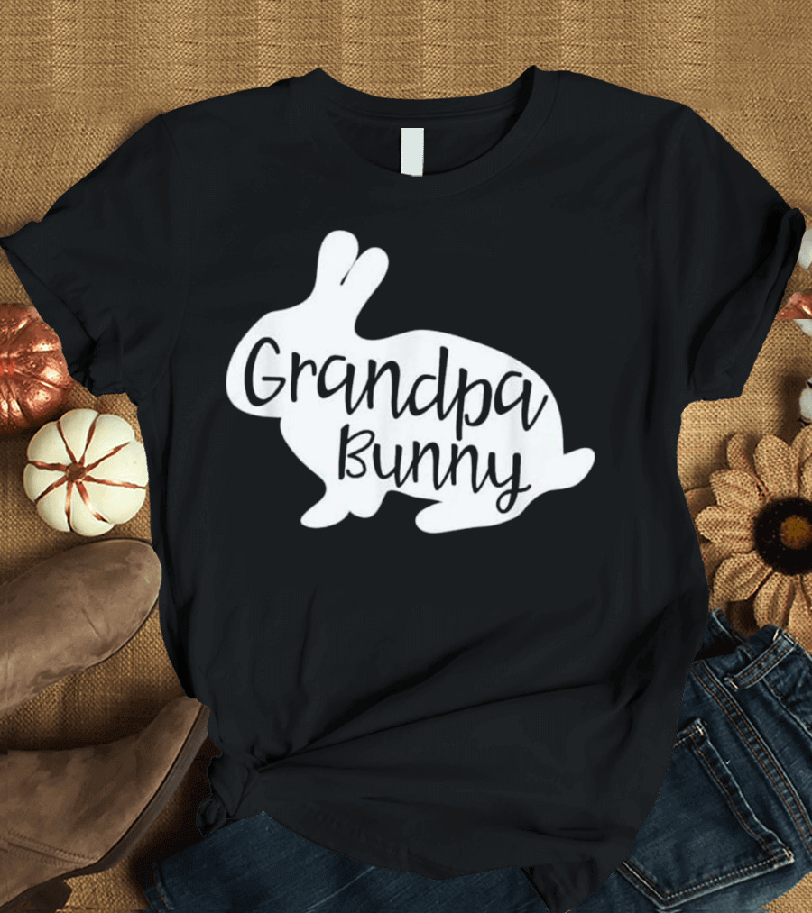 Grandpa Bunny Cute Rabbit Family T-Shirt