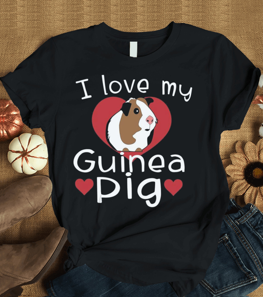 I Love My Guinea Pig Cute Guinea Pig Heart Love T-Shirt
