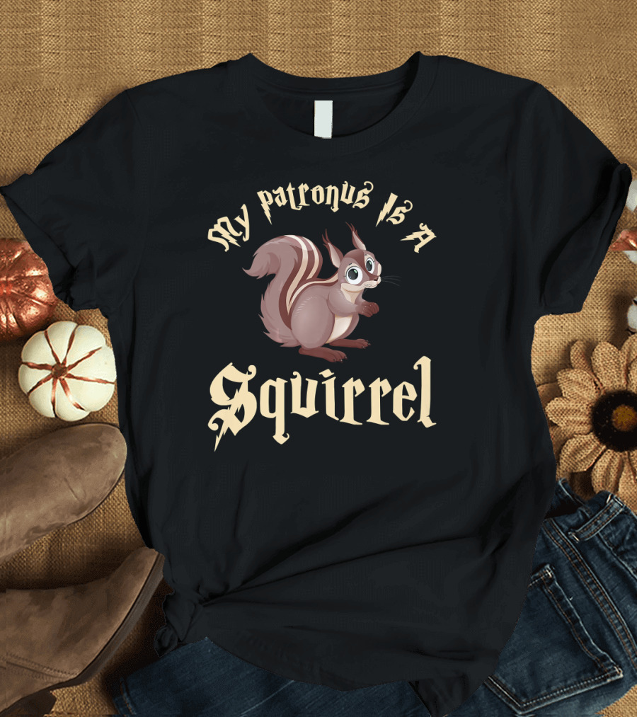 My Patronus Is A Squirrel Retro Magic T-Shirt