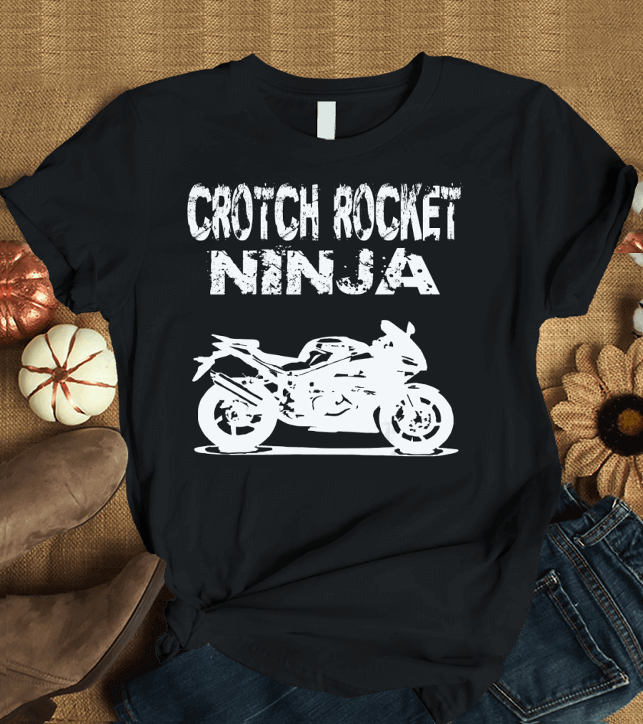 Crotch Rocket Ninja Motorcycle Rider T-Shirt