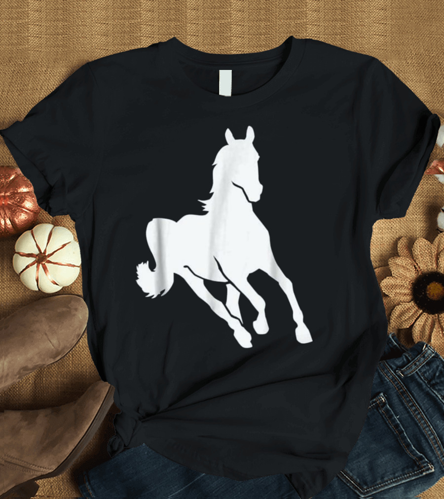 Running Horse Silhouette Dynamic Freedom T-Shirt