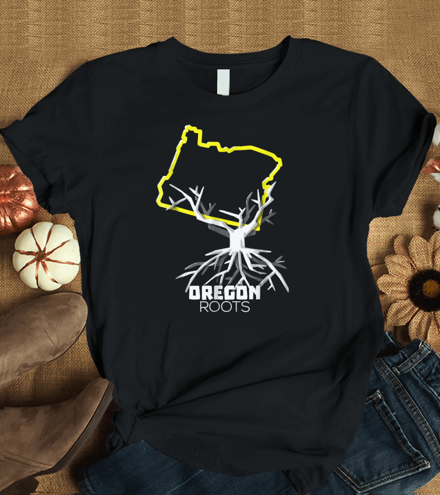 Oregon Roots Native Root Land US State Hometown T-Shirt