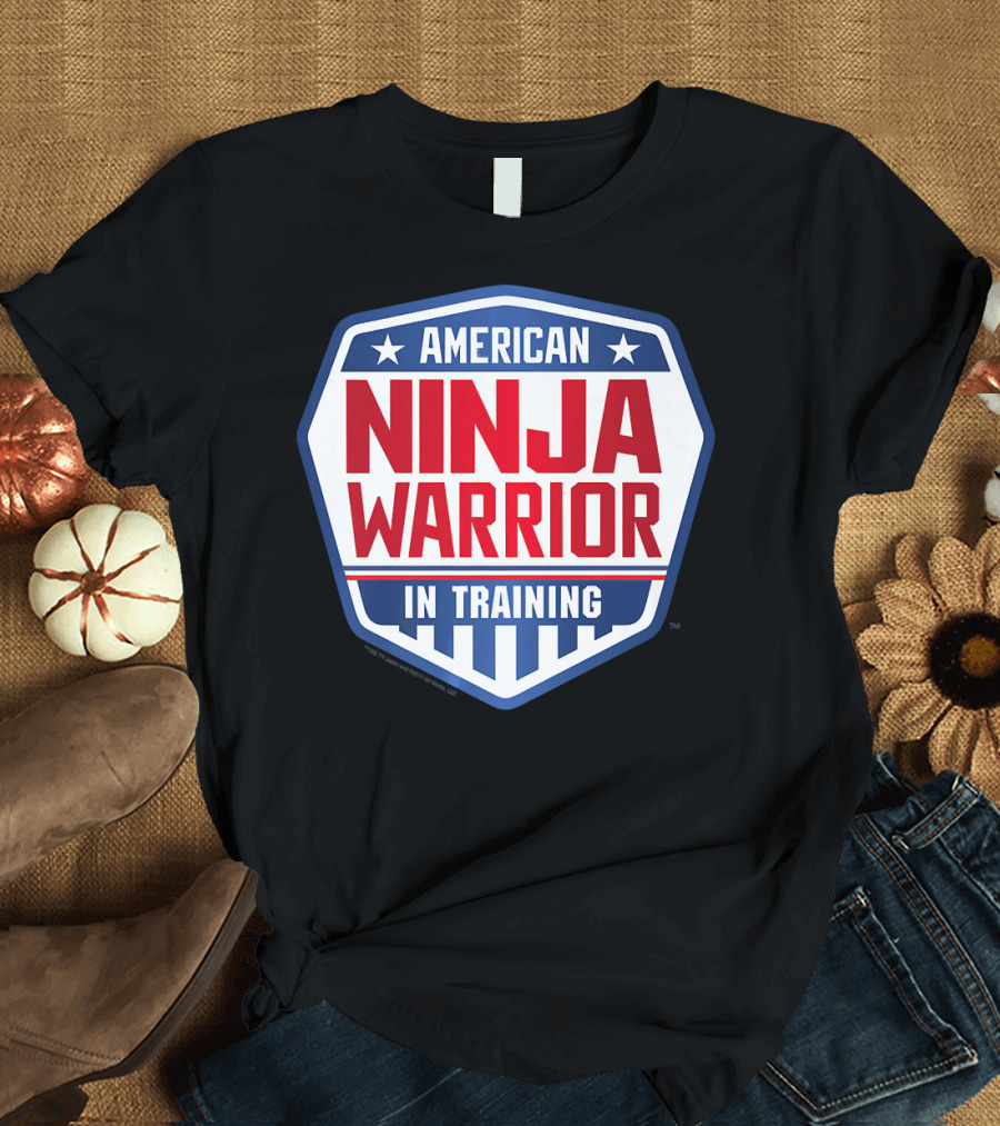 American Ninja Warrior In Training Logo Badge T-Shirt