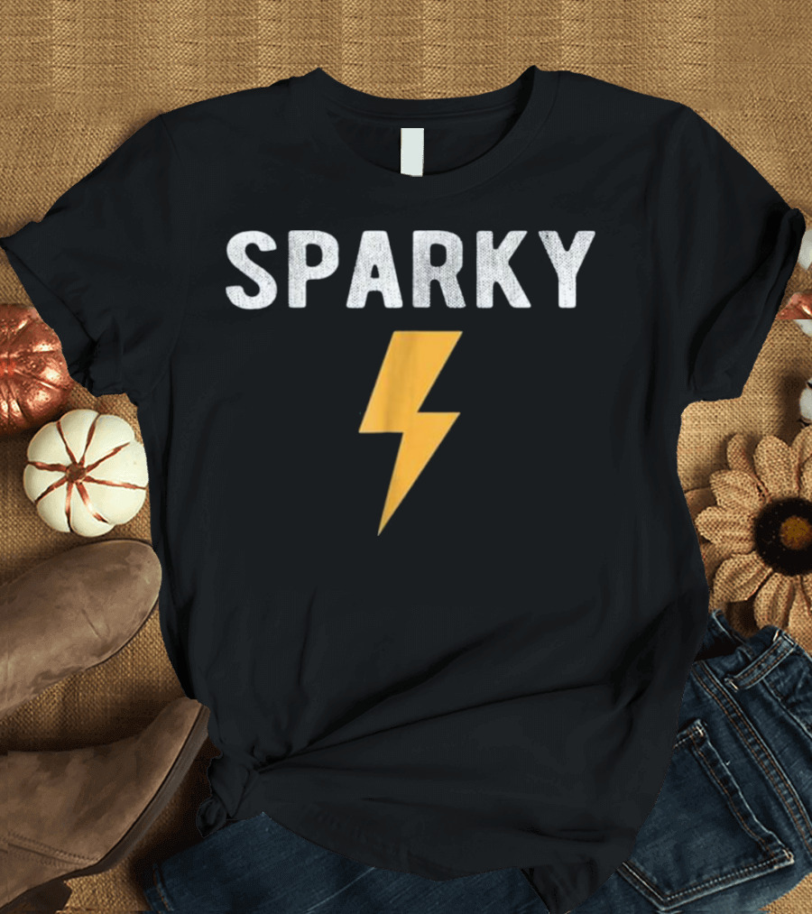 Sparky Electrician Nickname Funny Lightning Bolt T-Shirt