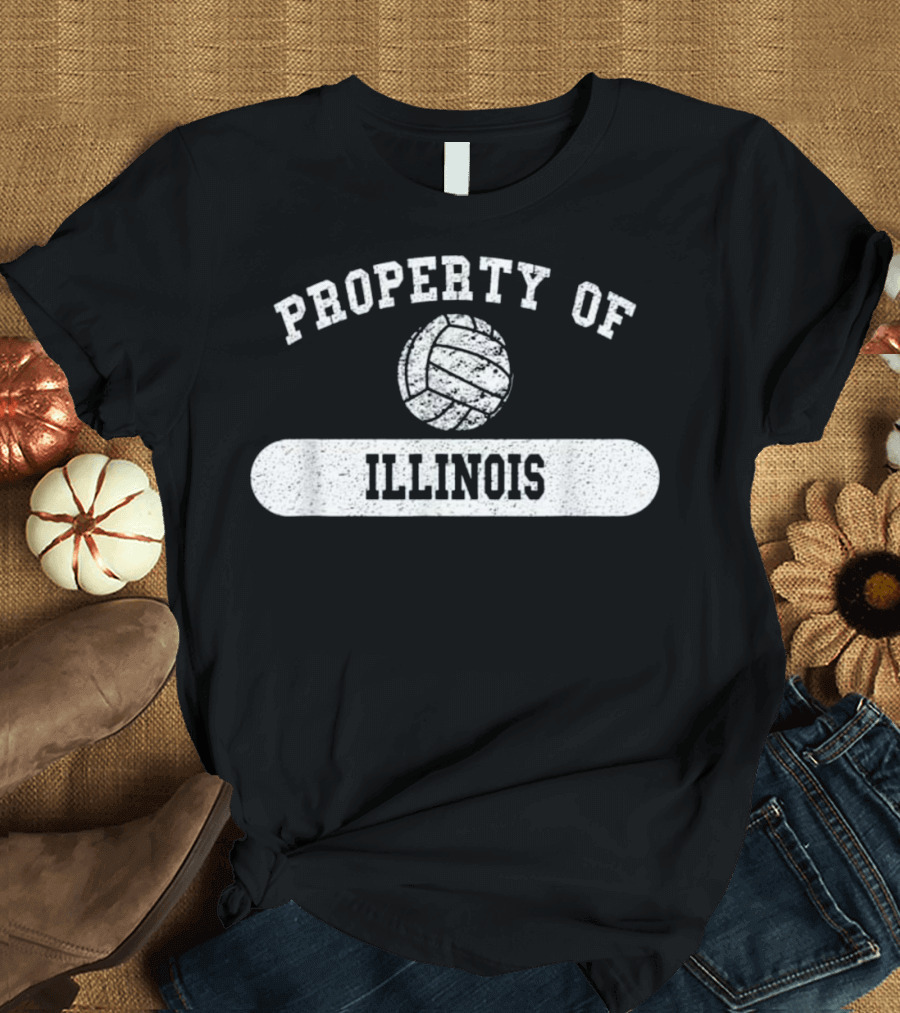 Property of Illinois Volleyball T-Shirt