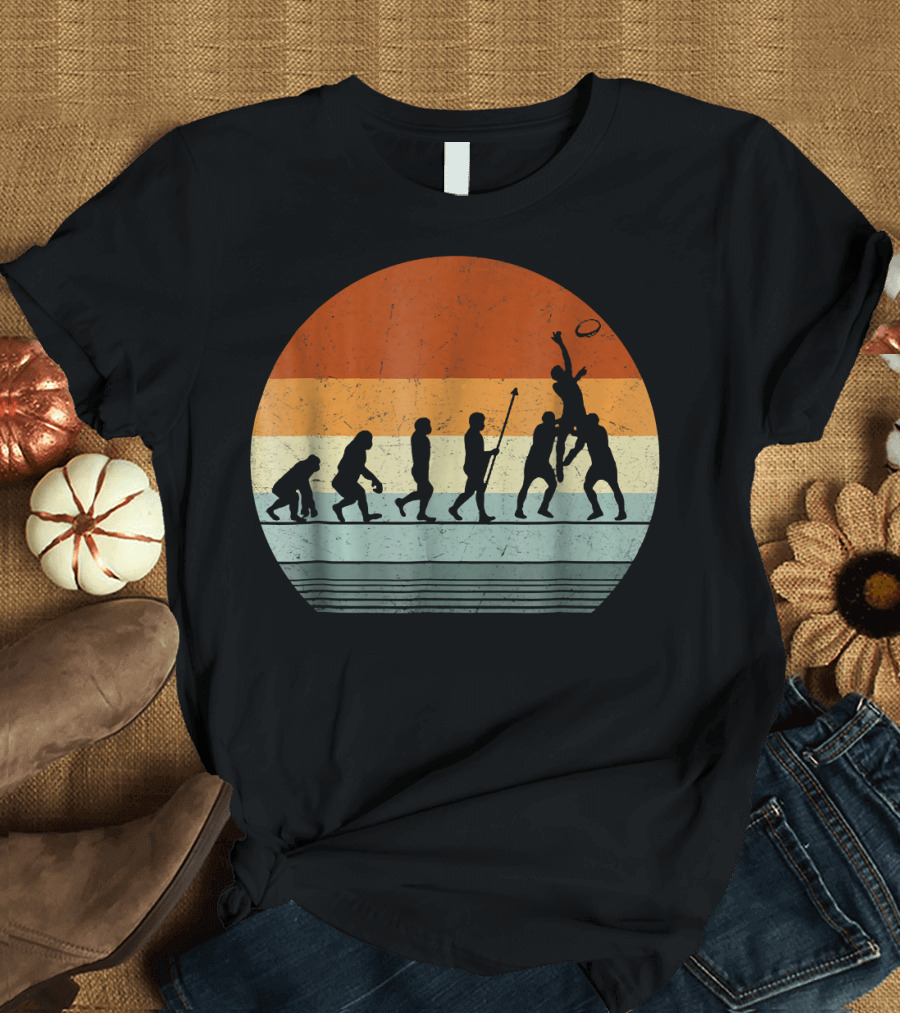 Evolution Of Rugby Funny Rug Progression T-Shirt