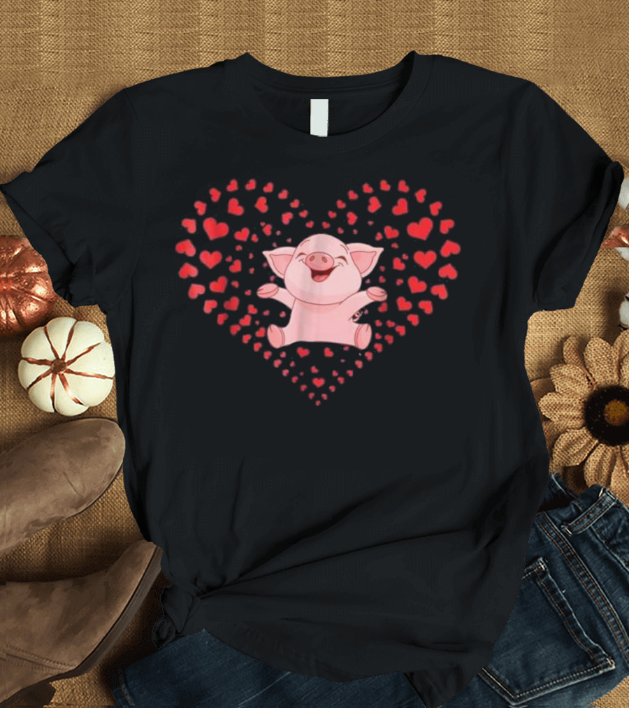 Funny Pig Heart Lover Valentine's T-Shirt