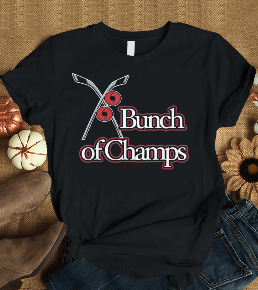 Bunch of Champs Hockey Sticks and Pucks T-Shirt