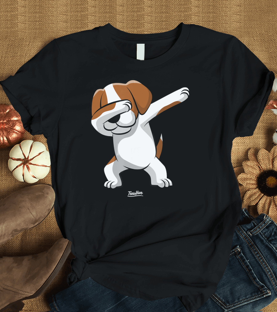 Dabbing Beagle Love Beagle Mom Fun T-Shirt