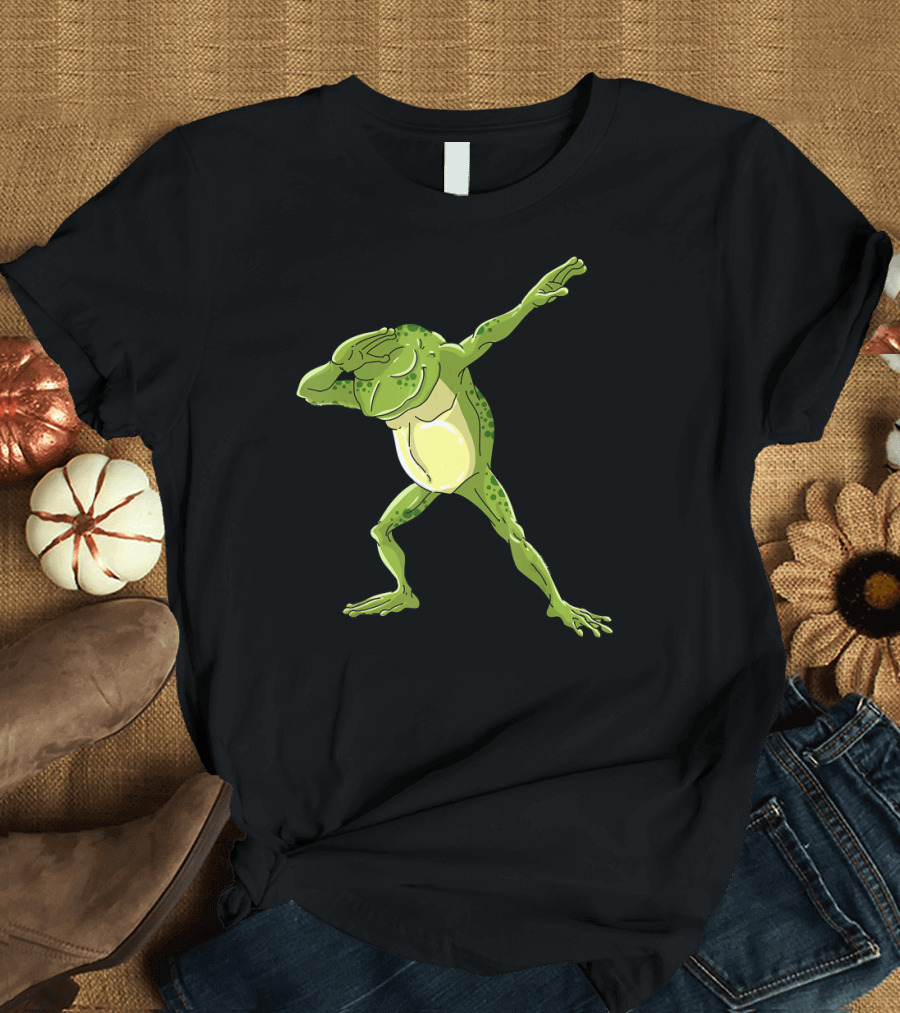 Dabbing Frog Cute Dabber Water Creature Dance T-Shirt