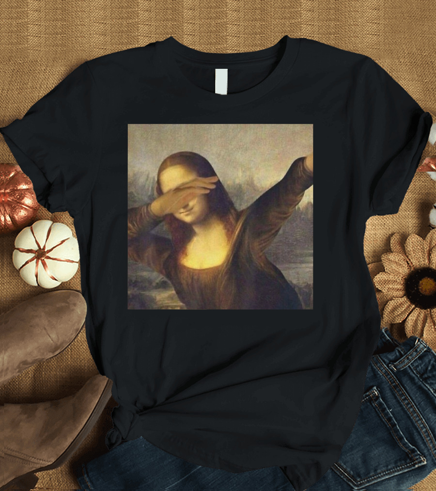 Dabbing Mona Lisa La Giocondo Chrissy Inst Meme T-Shirt