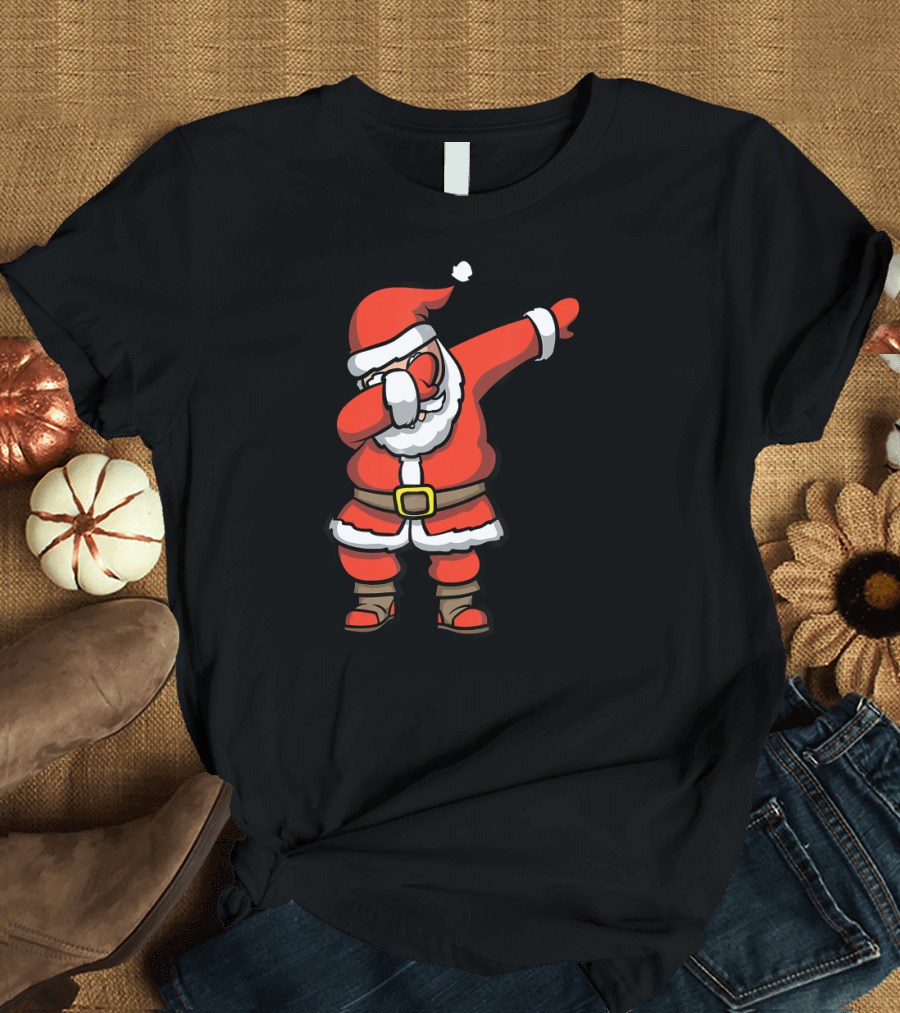 Dabbing Santa Funny Santa Claus Christmas Dancing T-Shirt
