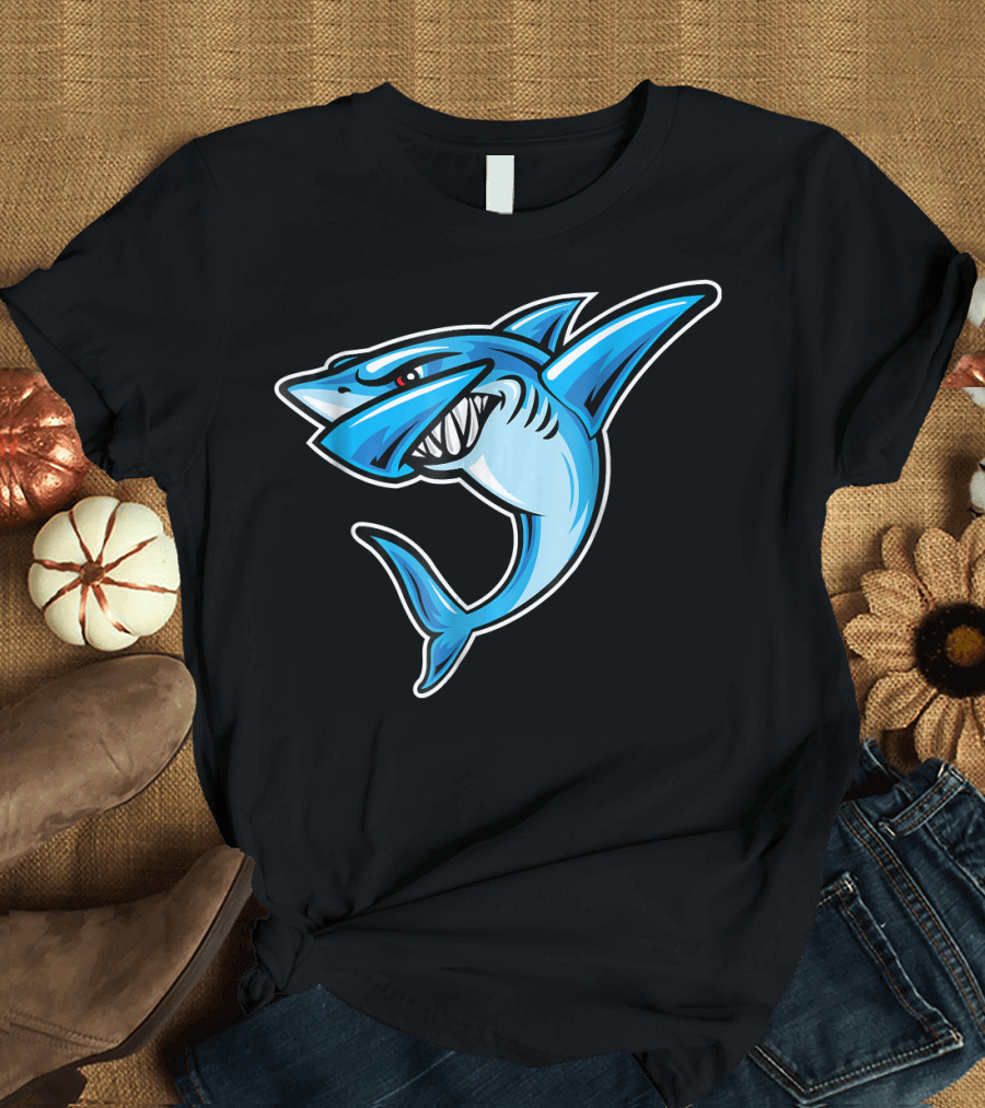 Dabbing Shark Funny Dab Dance Hilarious Nautical Motion T-Shirt