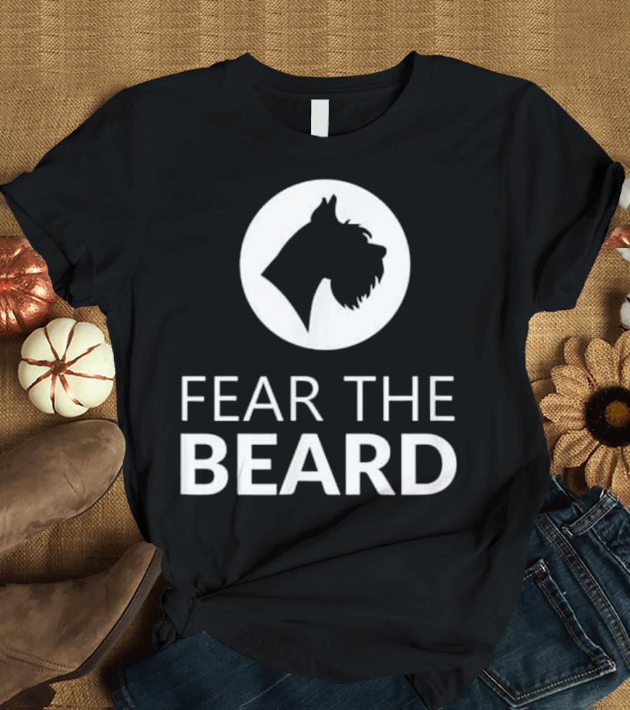 Fear The Beard Schnauzer Lover Funny T T-Shirt