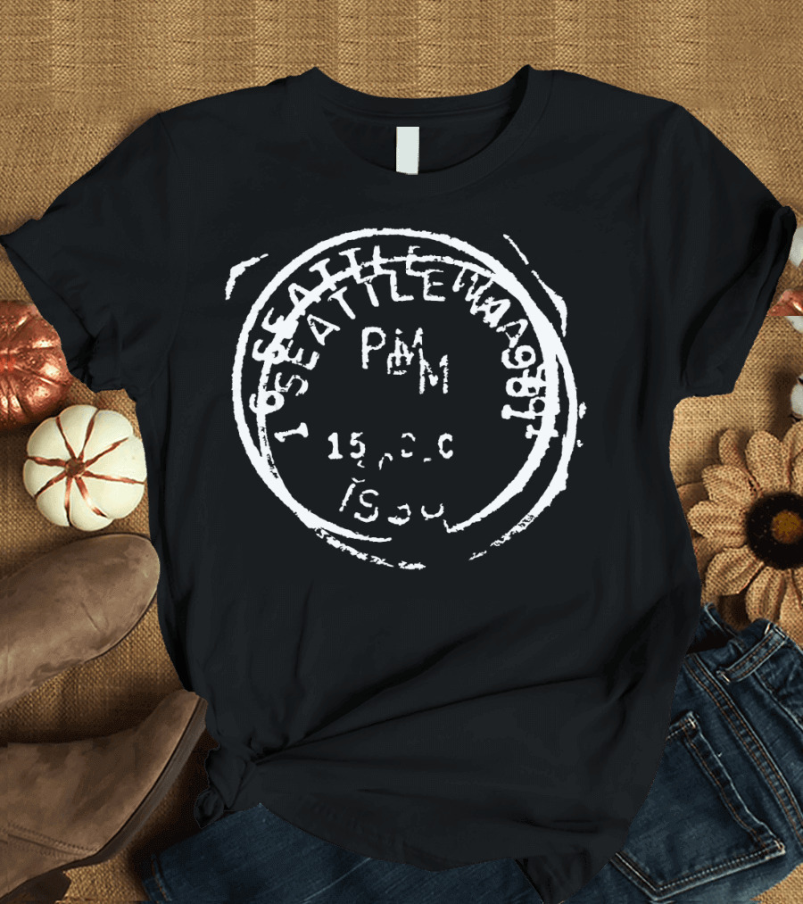 Seattle WA 98101 Circle Stamp PM 15 C T-Shirt