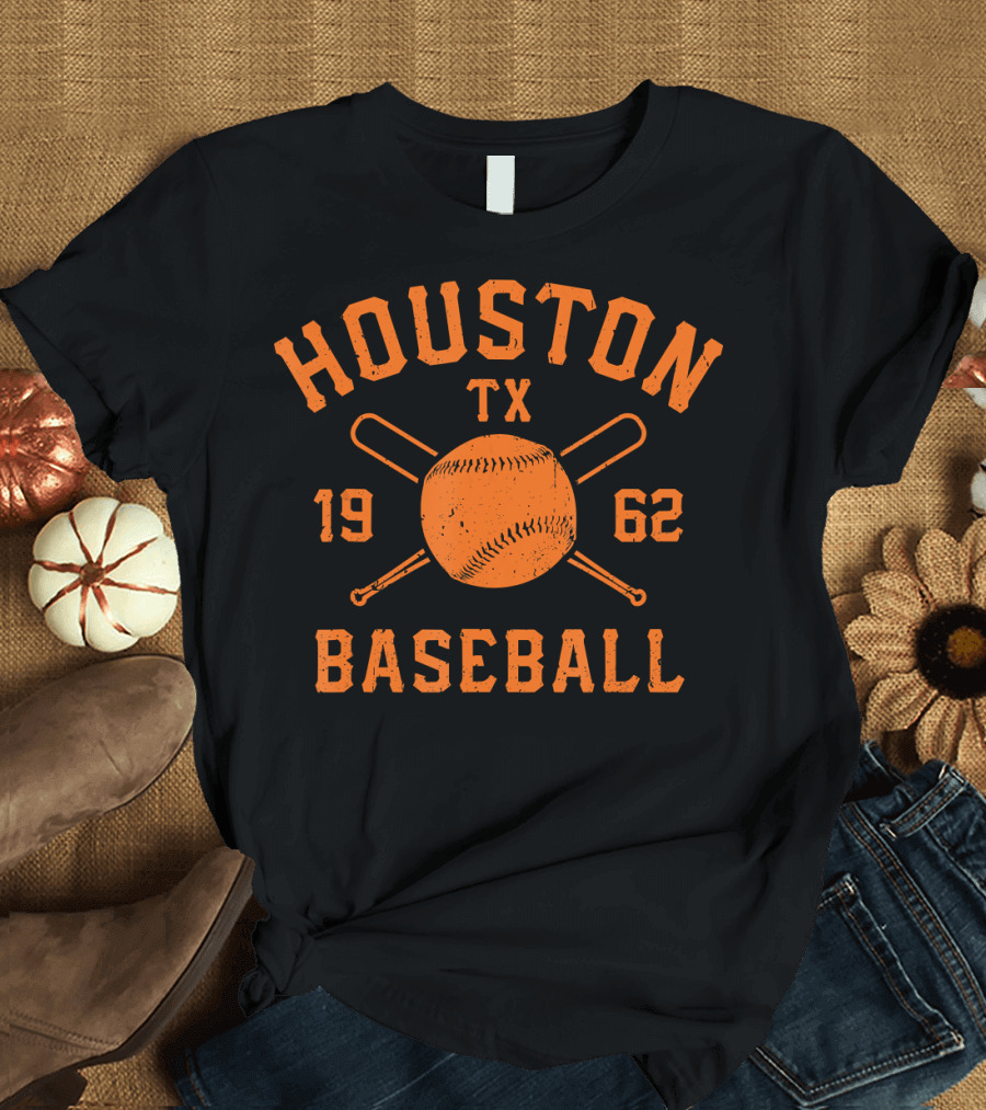 Houston Baseball TX 1962 Vintage H-Town Crush T-Shirt