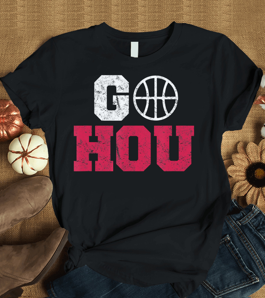 Houston Basketball Go HOU Vintage T-Shirt
