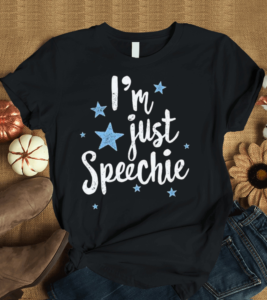 I'm Just Speechie Funny Speech Therapist Stars T-Shirt