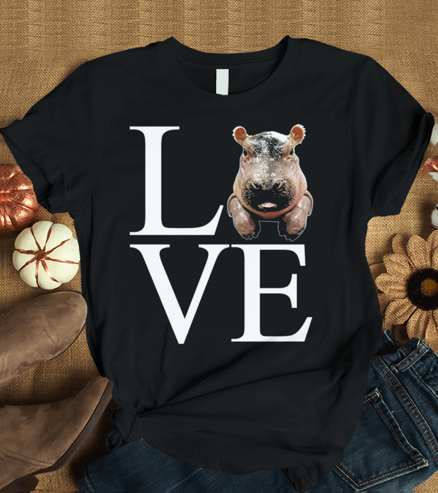 Fiona The Hippo Cute Preemie Baby Hippo Love T-Shirt