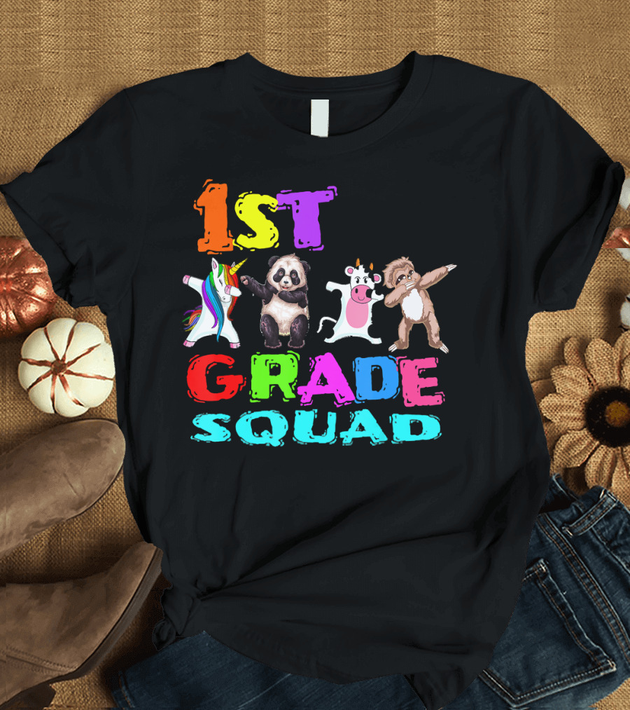 1st Grade Squad Back to School Teacher T-Shirt
