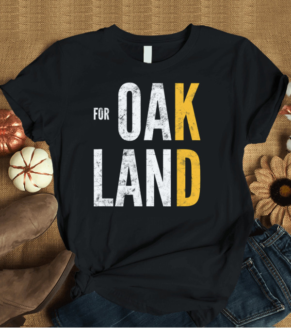 T-Shirt: FOR OAKLAND BASKETBALL OAKLAND DISTRESSED V T-Shirt FOR OAKLAND BASKETBALL OAKLAND DISTRESSED V T-Shirt