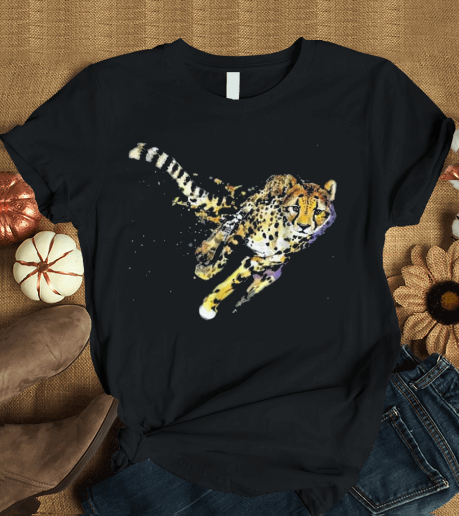 Cheetah T Cool Running Cheeta Artful Motion T-Shirt