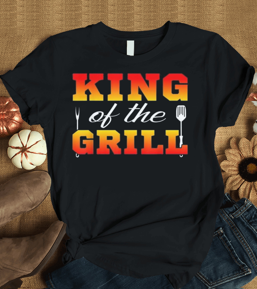 Chef King of the Grill BBQ Lover Funny G T-Shirt