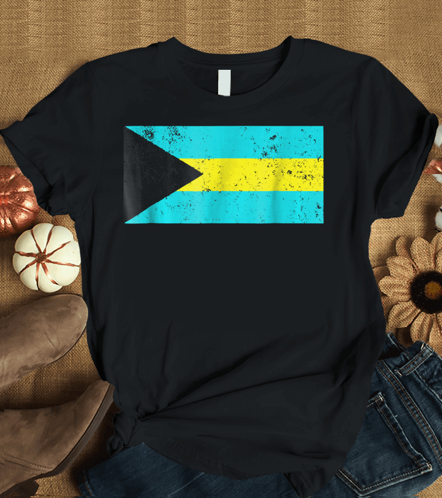 Bahamas Flag Retro T-Shirt