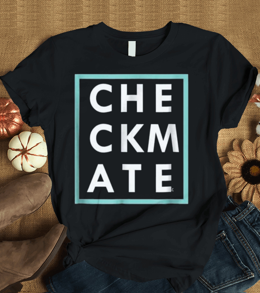 CHECKMATE Modern Chess Player Checker T-Shirt