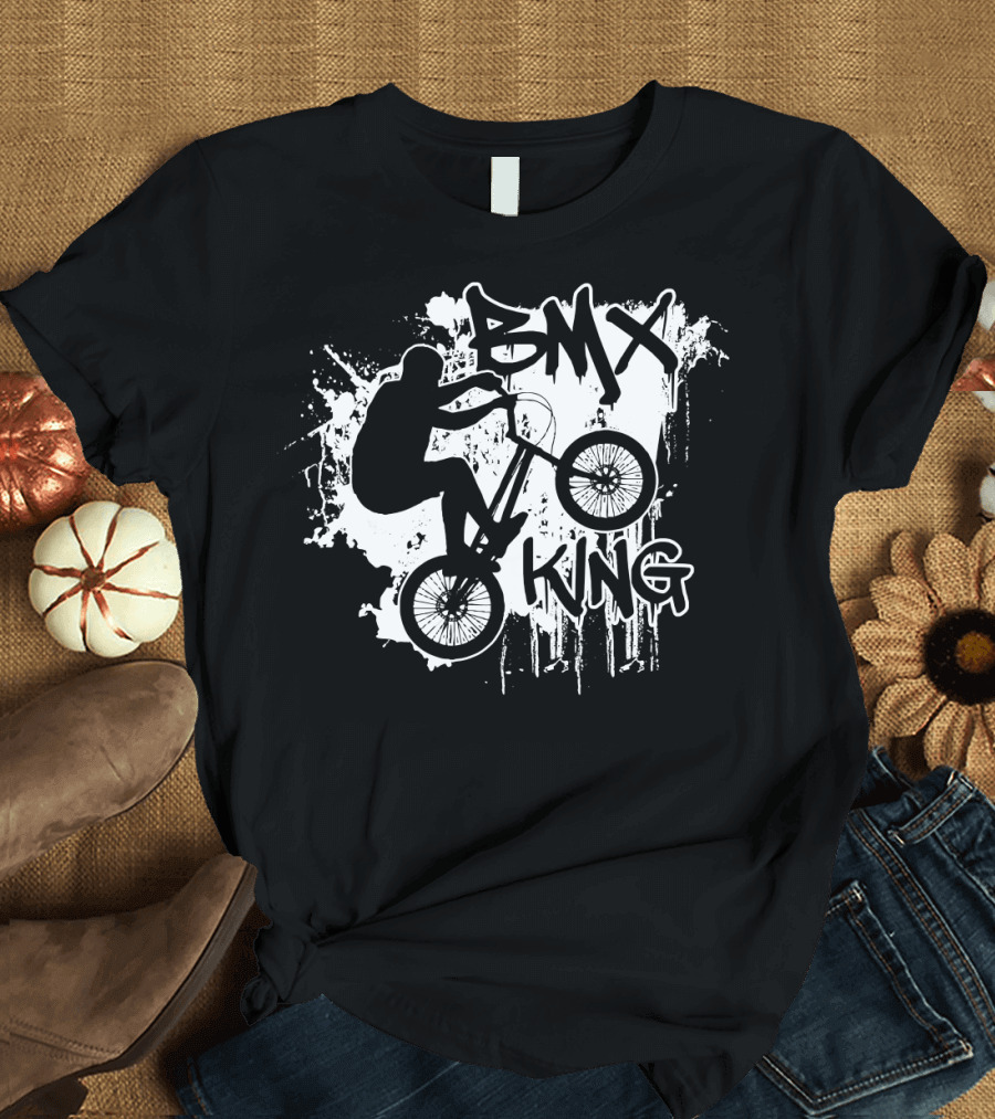 BMX King Vintage Bicycle Rider T-Shirt