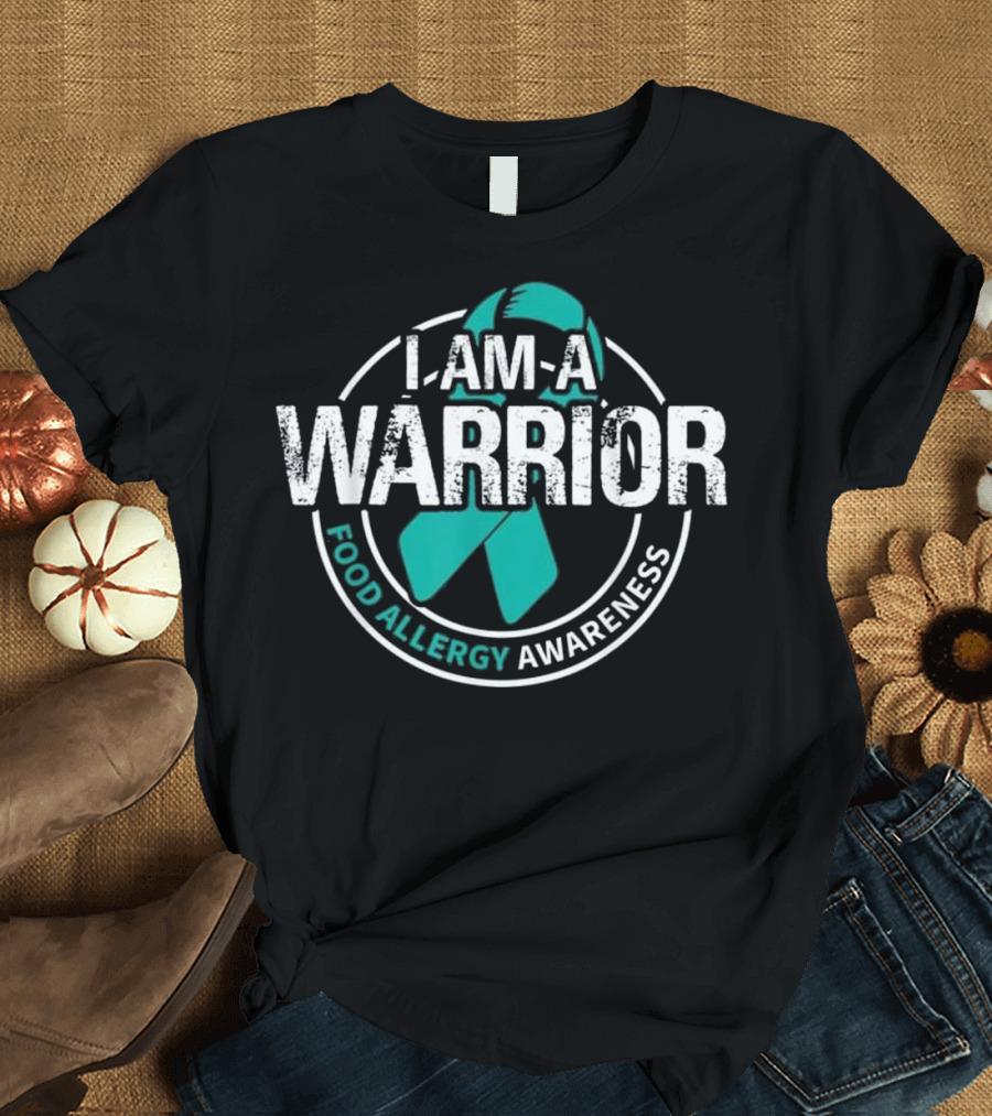 I Am A Warrior I Am A Warrior Food Allergy Awareness T-Shirt