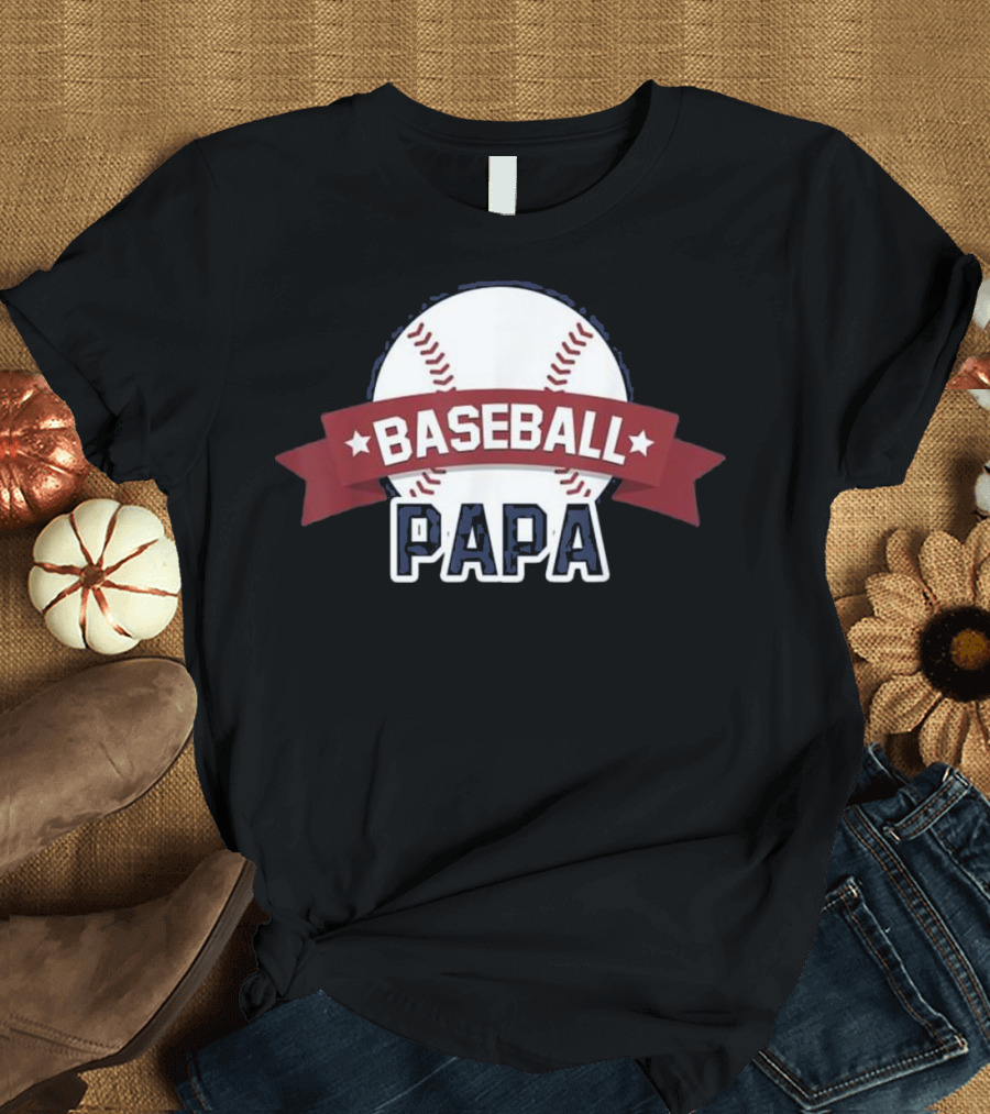 Baseball Papa Coach Sports Papa Baseball T-Shirt