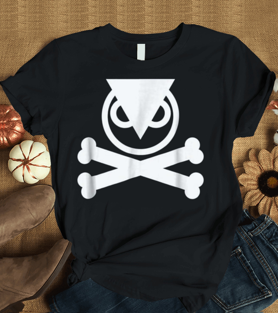 Illuminati Owl Skull Crossbones Pyramid T-Shirt