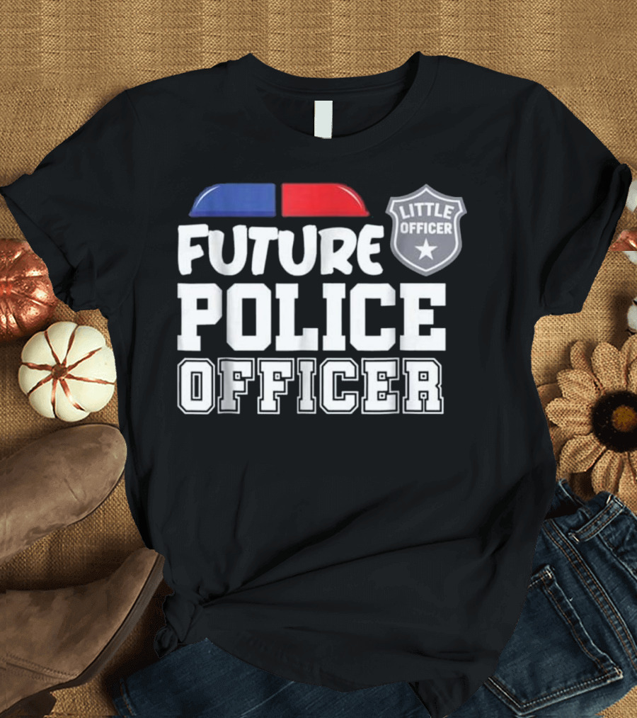 Future Little Officer Police Kid Children T-Shirt