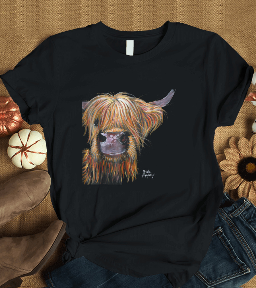 HeNRY HiGHLaND CoW PRiNT QuINel MURphY T-Shirt