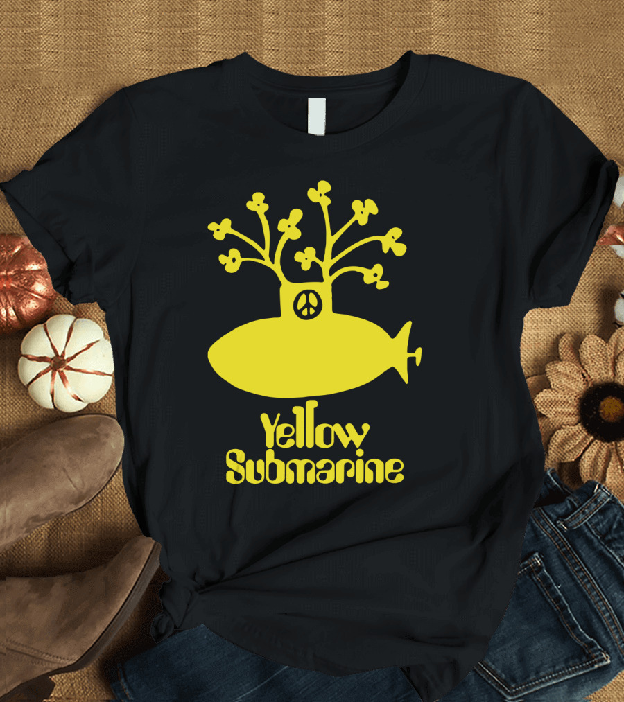 Yellow Submarine Peace Symbol Submarine T-Shirt