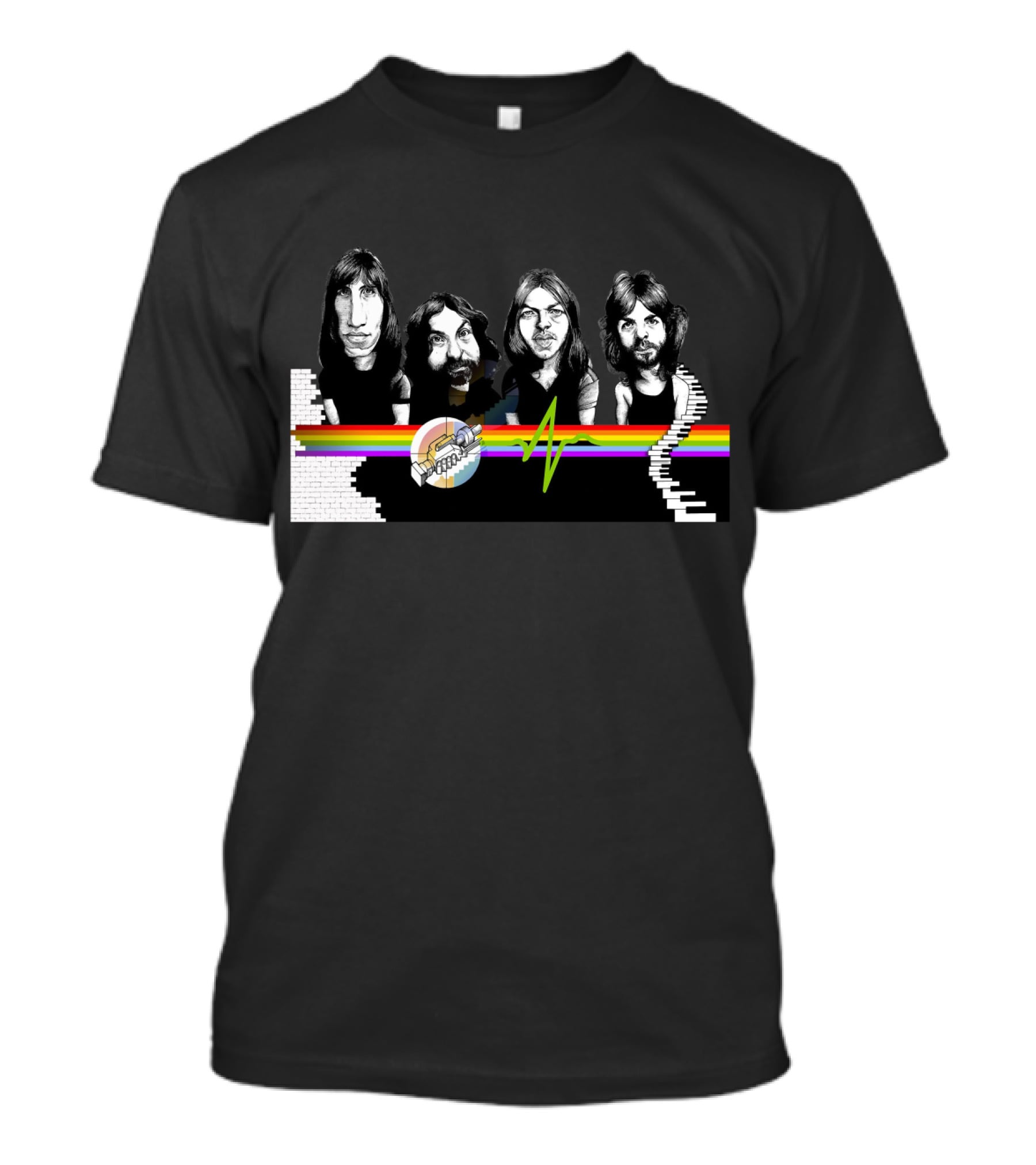 Pink Floyd Dark Side Of The Moon The Wall Band Members T-Shirt