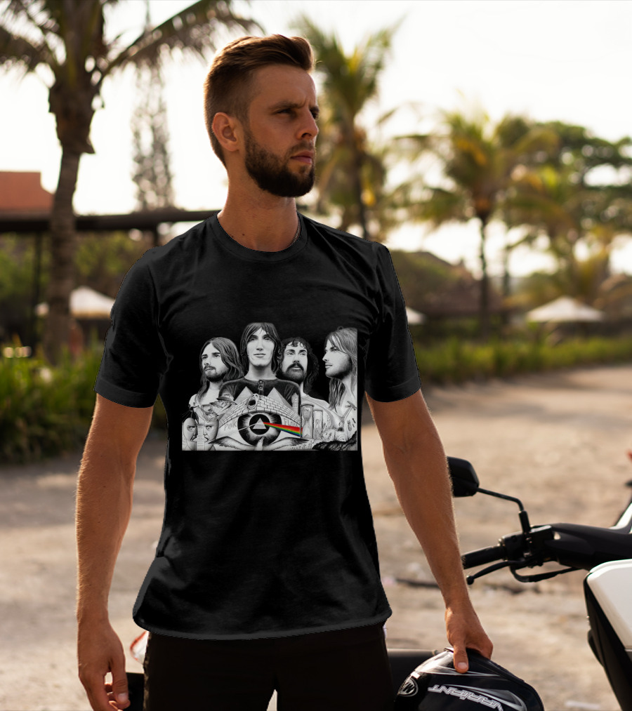 Pink Floyd Dark Side Of The Moon Album Art Band Members T-Shirt