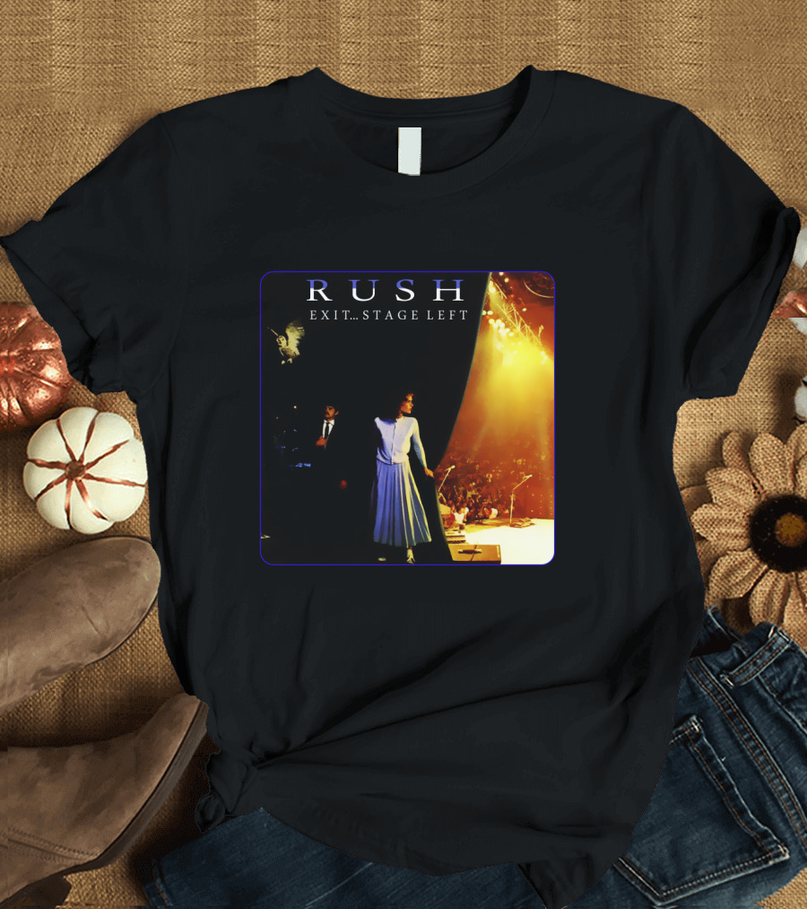 Rush Exit Stage Left Live Performance Album Cover T-Shirt