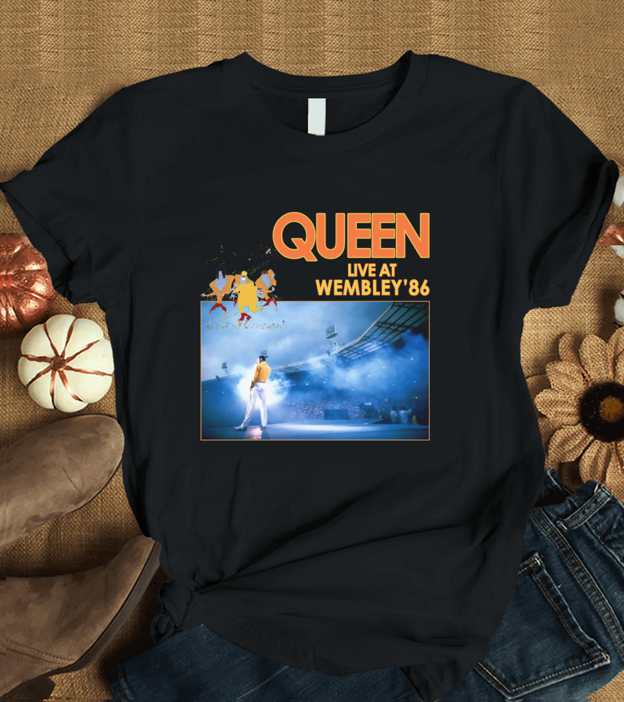 Queen Live at Wembley '86 Stadium Performance T-Shirt