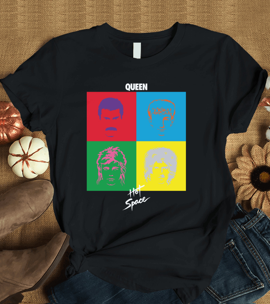 Queen Hot Space Album Pop Art Faces T-Shirt