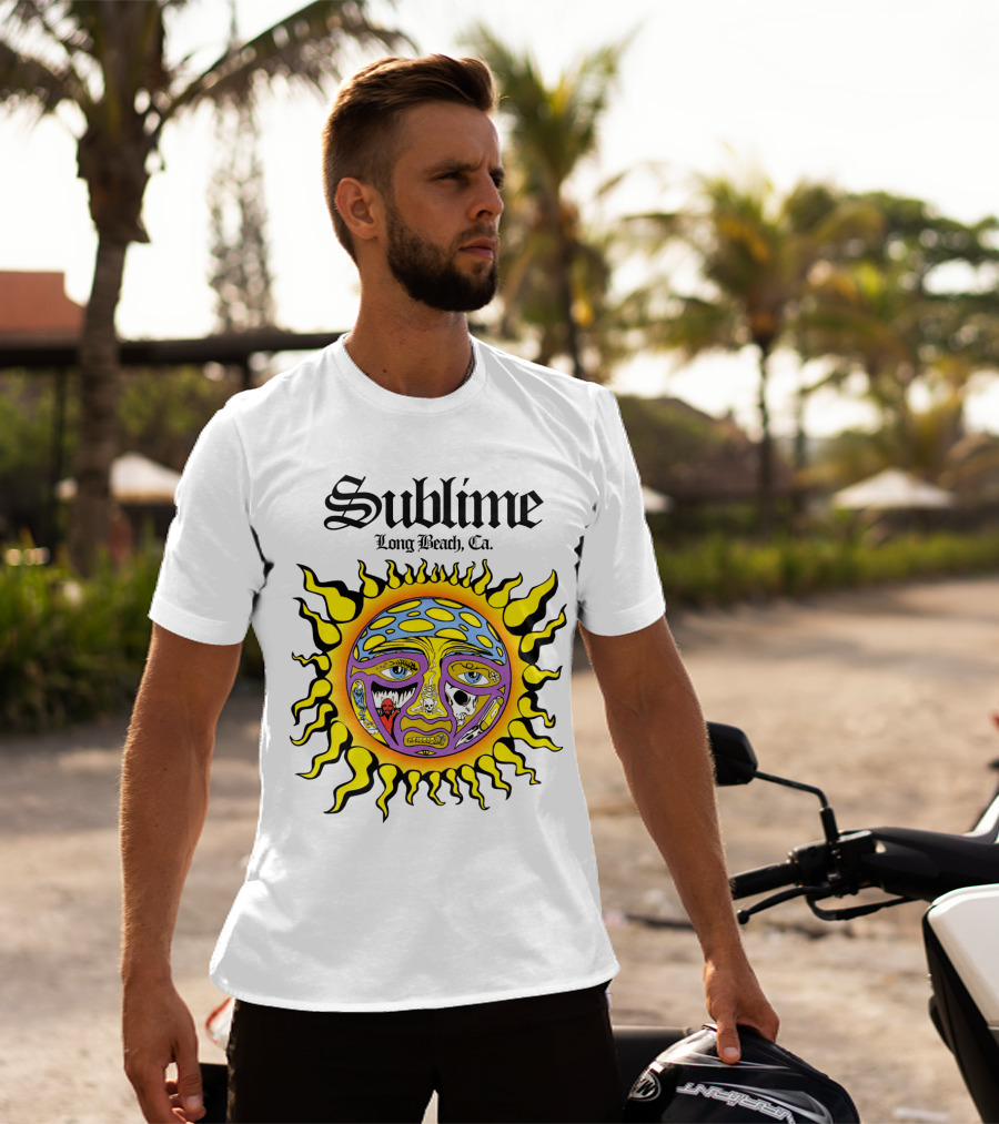 Sublime Long Beach Ca Sunface Artwork T-Shirt