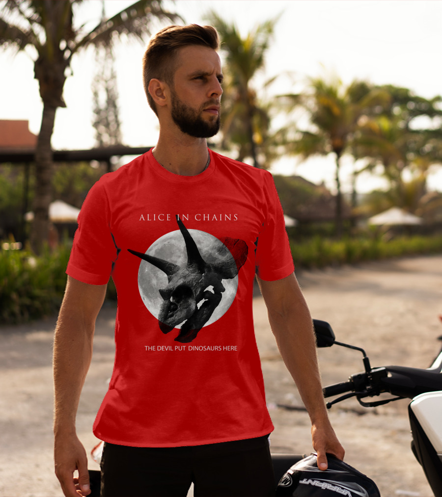 Alice In Chains The Devil Put Dinosaurs Here T-Shirt
