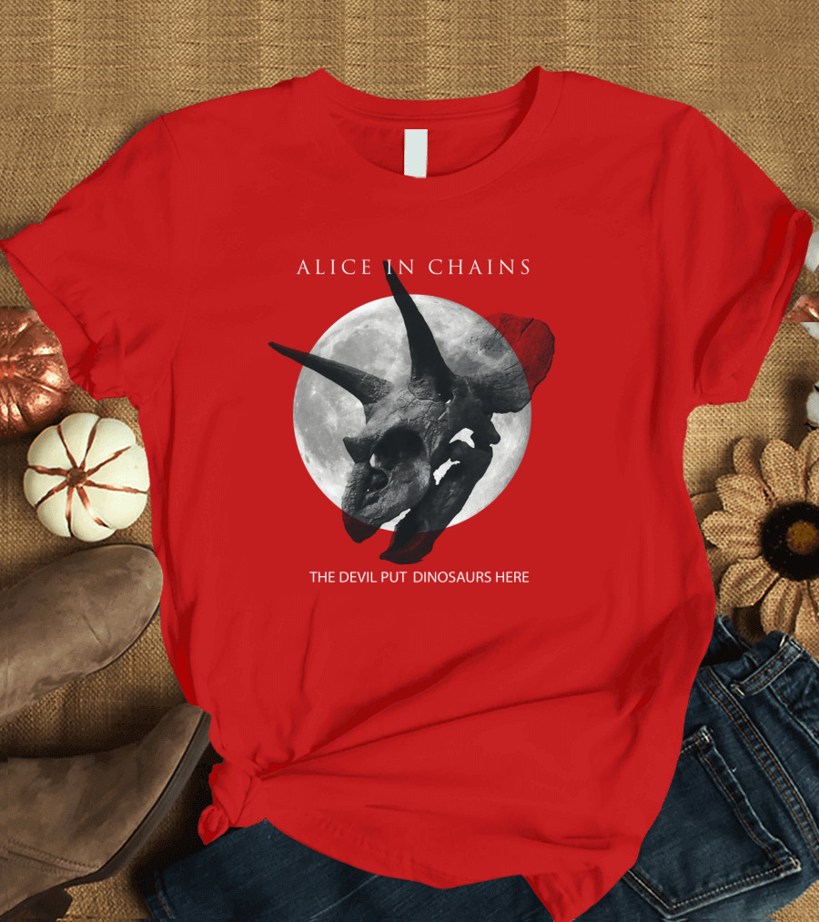 Alice In Chains The Devil Put Dinosaurs Here T-Shirt