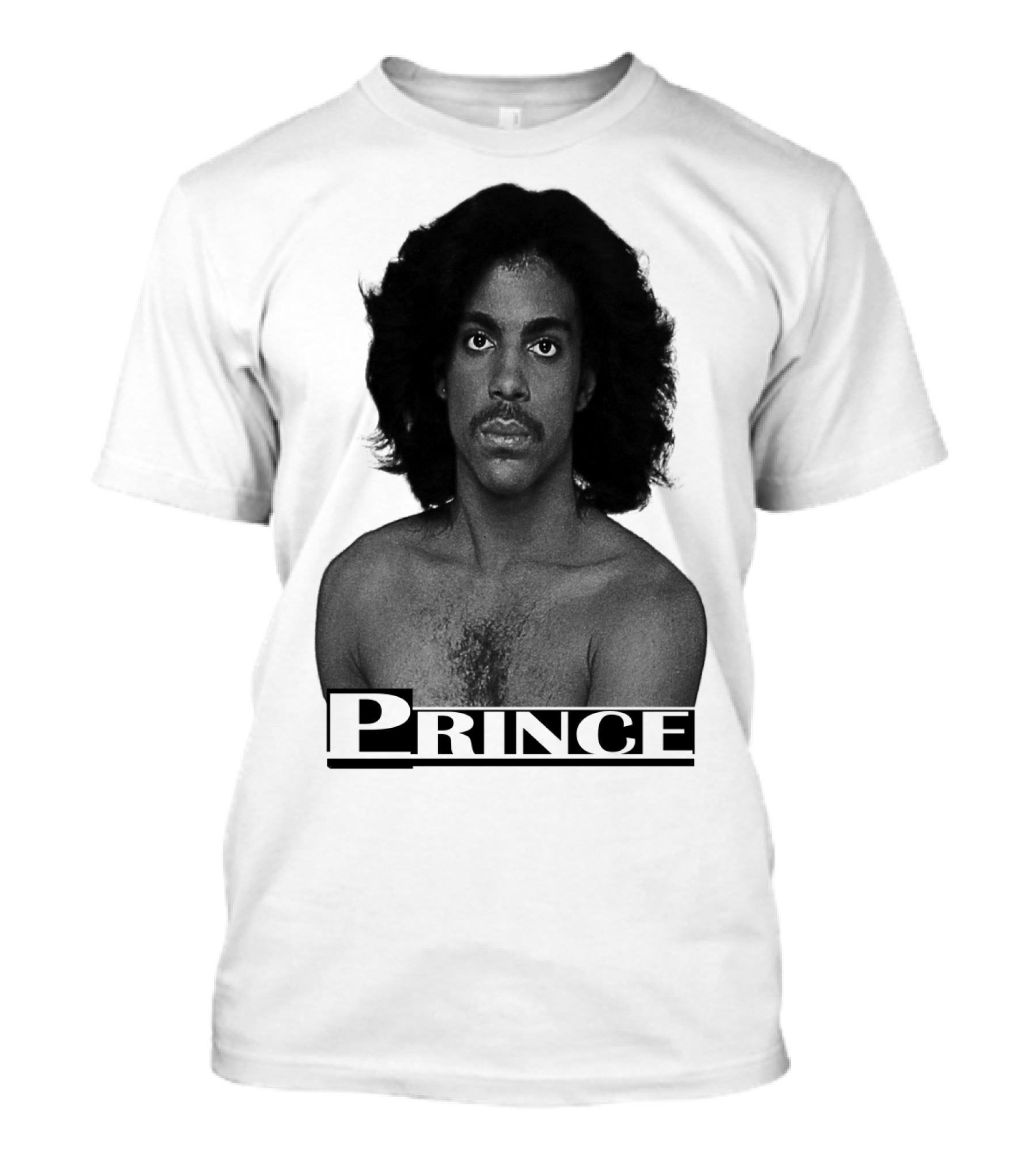 Prince Black And White Portrait T-Shirt