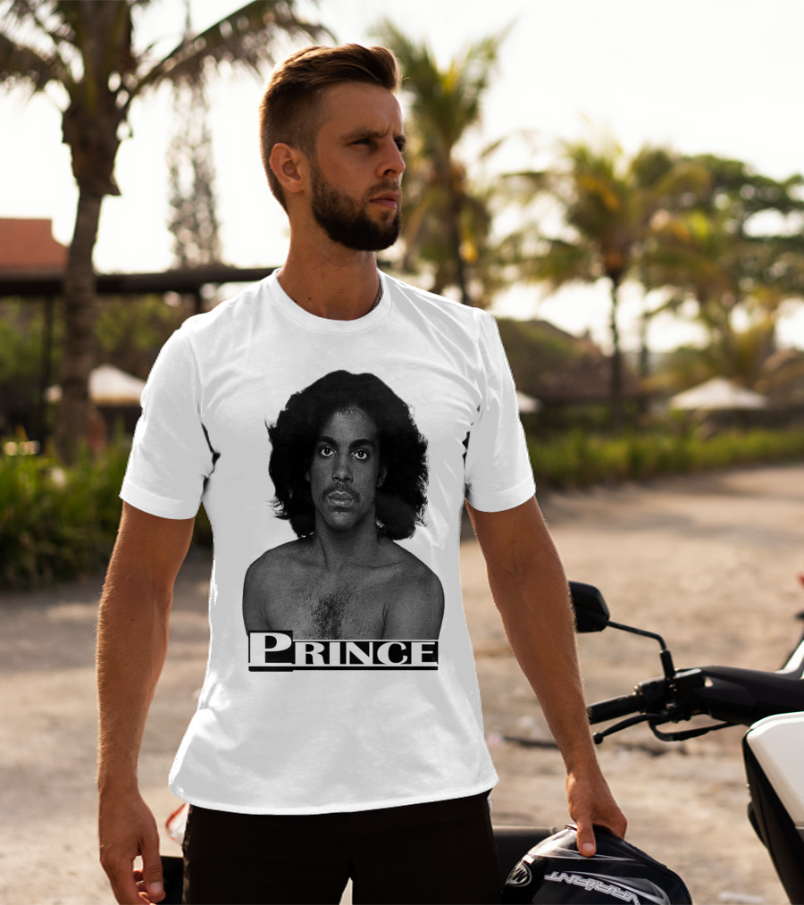 Prince Black And White Portrait T-Shirt