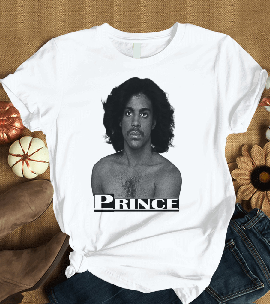Prince Black And White Portrait T-Shirt